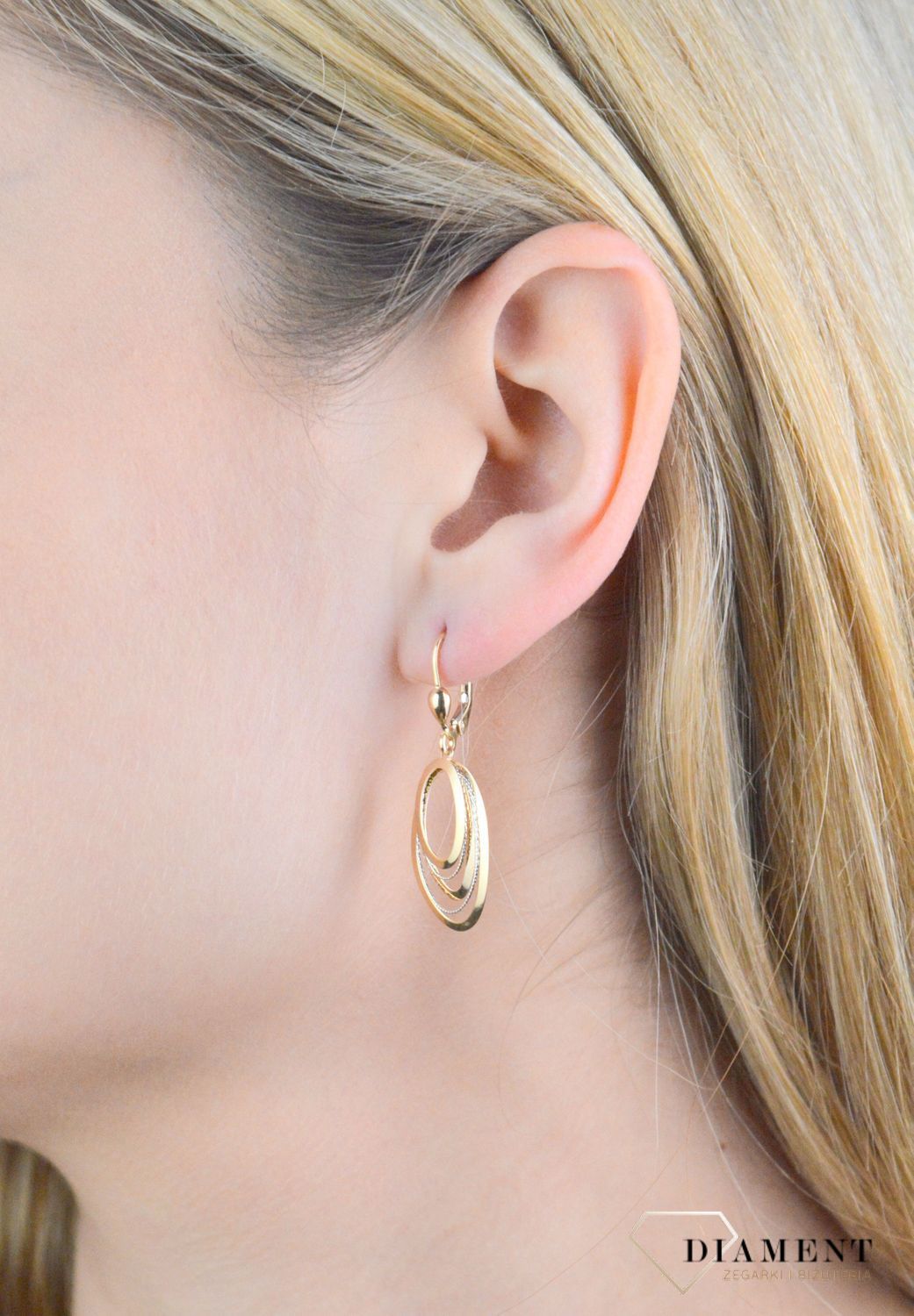 Kolczyki złote wiszące próba 375, KL 10172A 375.jpg